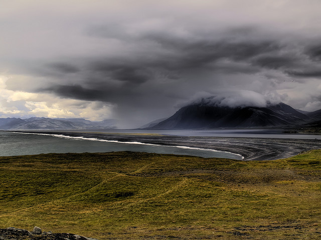 The weather isn't always perfect during Iceland's short summer